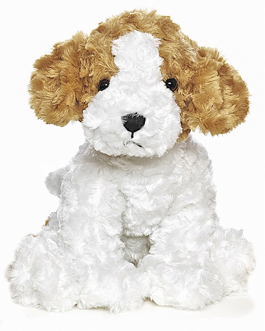 Teddy Hund, vit/brun - Teddykompaniet