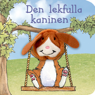 ""Den lekfulla kaninen"" - bok med fingerdocka