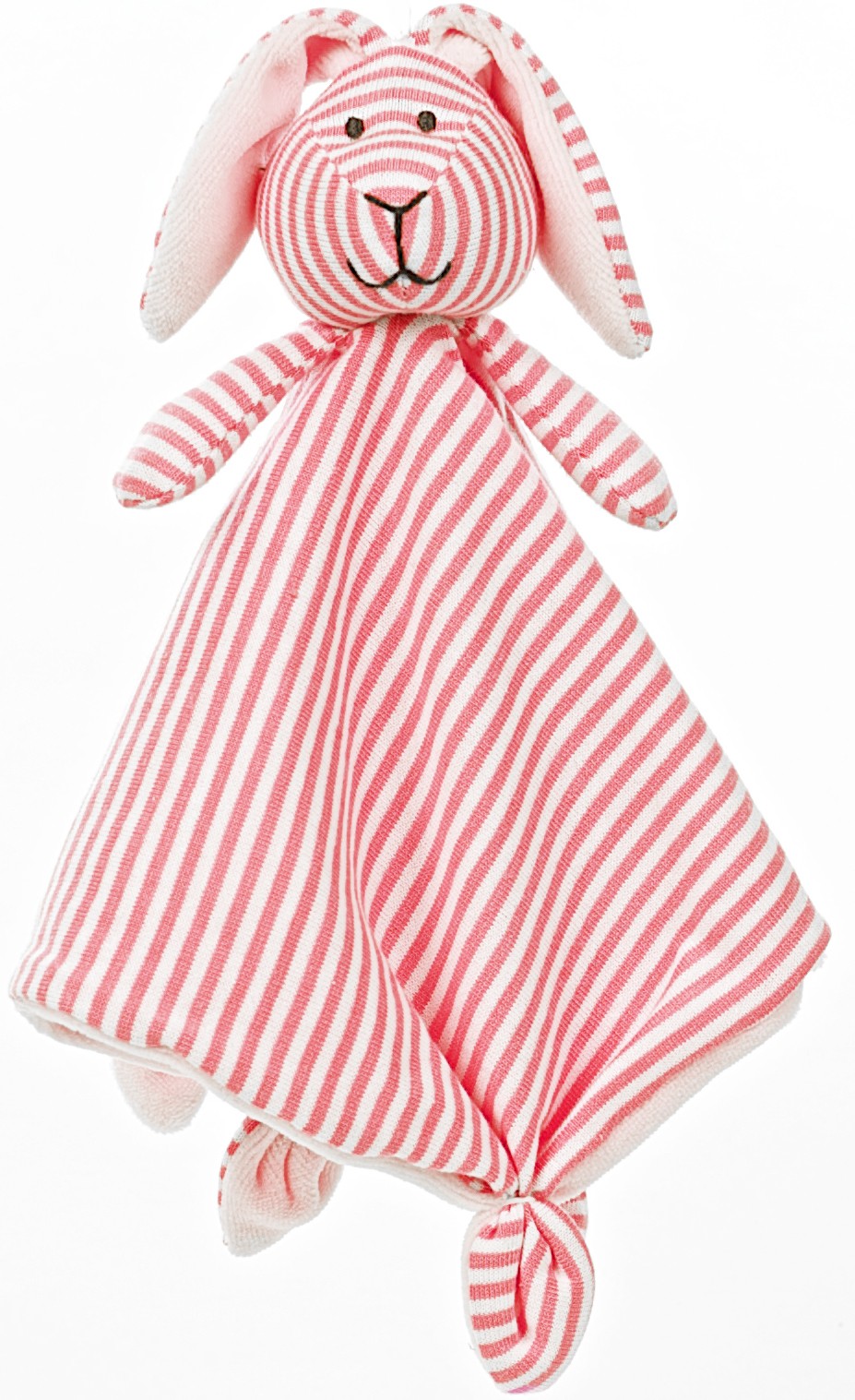  Stripes Snuttefilt, rosa, 30x30cm - Teddykompaniet