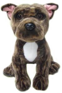 Staffordshire Bull Terrier (Brindle) från Faithful Friends mjukisdjur säljs på Nalleriet.se