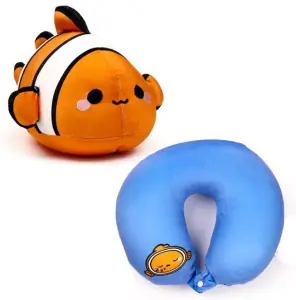 2 i 1 Gosedjur och Resekudde - Clownfisk
