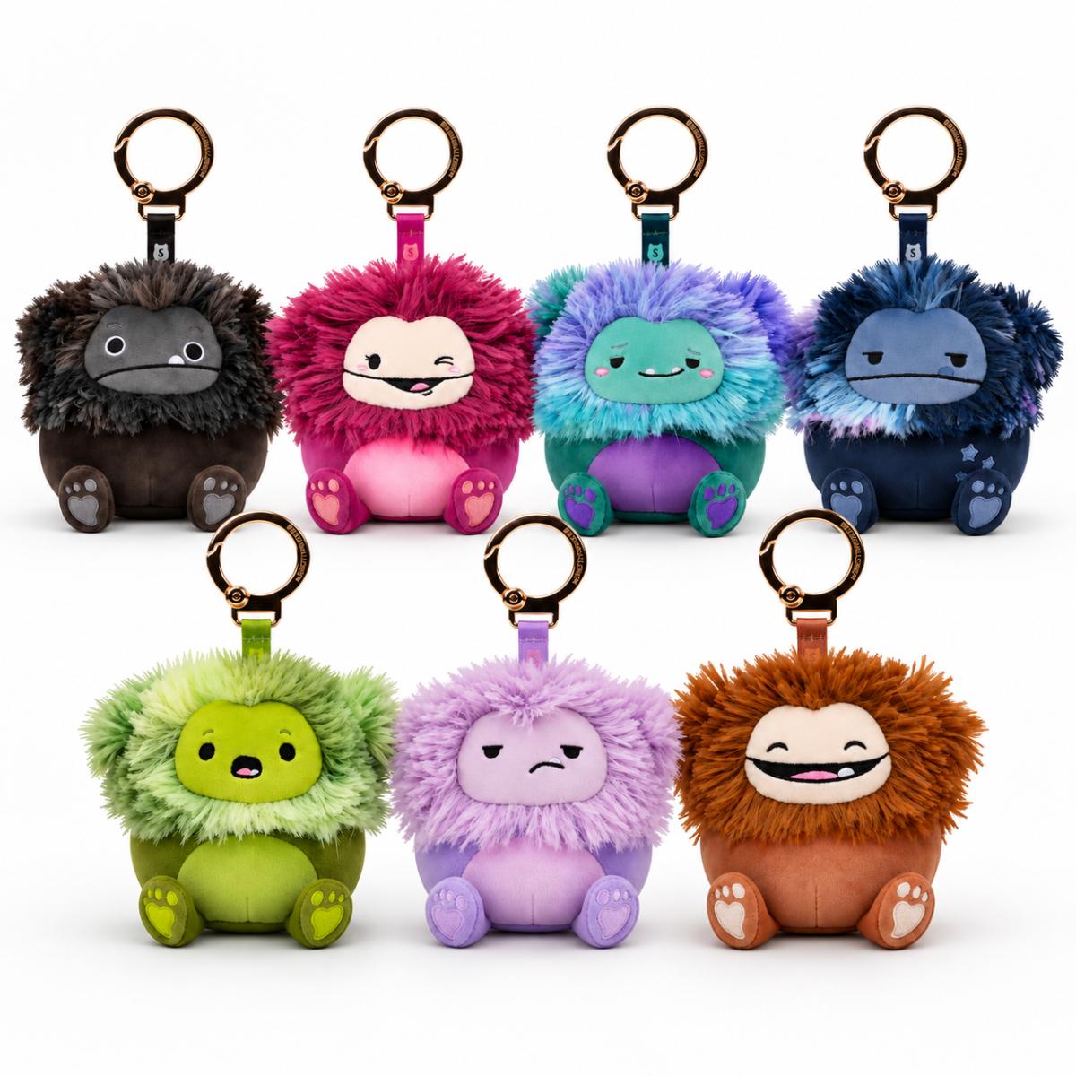 Squishmallows Mallow Moods Mystery Bigfoot med clip 10 cm