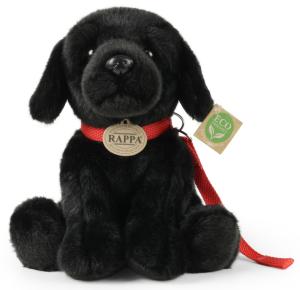 Labrador, svart (sittande) fr&aring;n Rappa Toys s&auml;ljs p&aring; Nalleriet.se