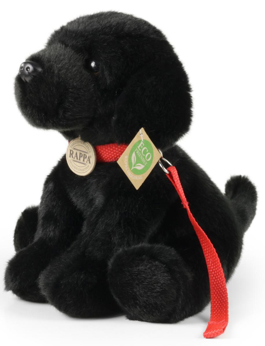 Labrador, svart (sittande) från Rappa Toys säljs på Nalleriet.se