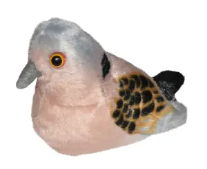 Turturduva med f&aring;gell&auml;te, 14cm, Wild Republic,