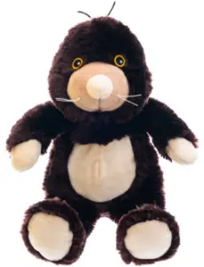 Värmenalle Mullvaden Moa (tvättbar) från Habibi Plush (micronalle) säljs på Nalleriet.se
