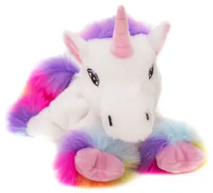 Enhörningen Rainbow från Habibi Plush (micronalle) säljs på Nalleriet.se