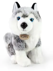 Husky (sittande) fr&aring;n Rappa Toys s&auml;ljs p&aring; Nalleriet.se
