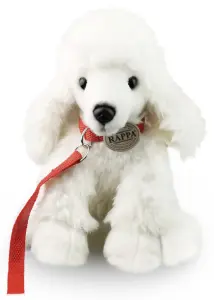 Pudel (vit) från Rappa Toys säljs på Nalleriet.se