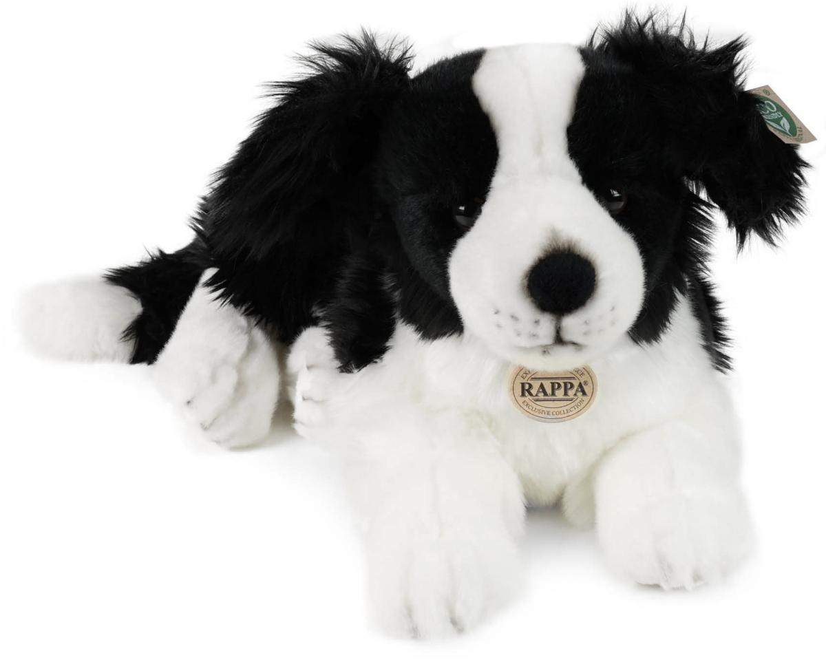 Border Collie, 45cm, liggande, från Rappa Toys säljs på Nalleriet.se