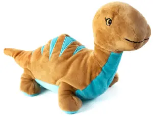 Värmenalle Dinosaurien Dino från Habibi Plush (micronalle) säljs på Nalleriet.se