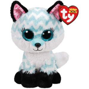 Beanie Boos Atlas Aqua Chevron Räv TY Gosedjur | Nalleriet.se