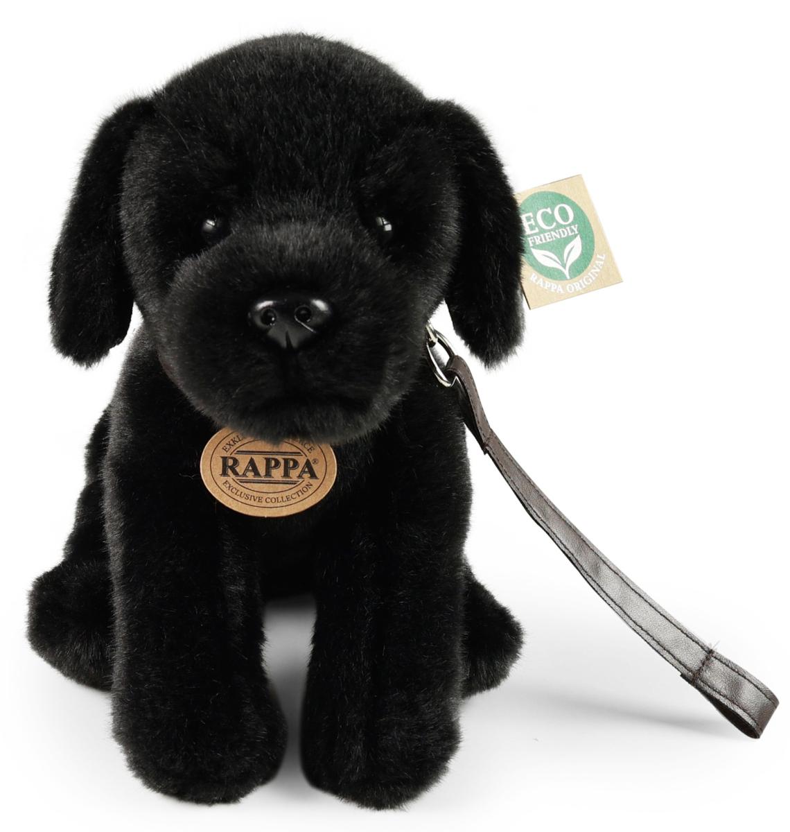 Labrador, svart (sittande) från Rappa Toys säljs på Nalleriet.se