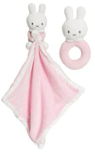 Miffy skallra och snuttefilt med namn från Teddykompaniet