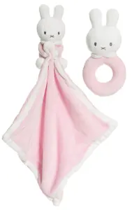 Miffy skallra och snuttefilt med namn från Teddykompaniet