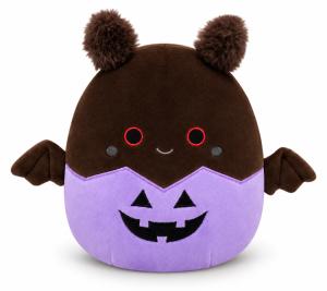 Squishmallows Halloween Perkin fladdermus med lila pumpamotiv 19 cm