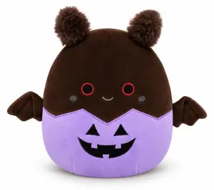 Squishmallows Halloween Perkin fladdermus med lila pumpamotiv 19 cm