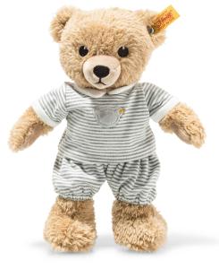 Nalle med grå pyjamas, sleep well, 25cm, Steiff nalle säljs på Nalleriet.se