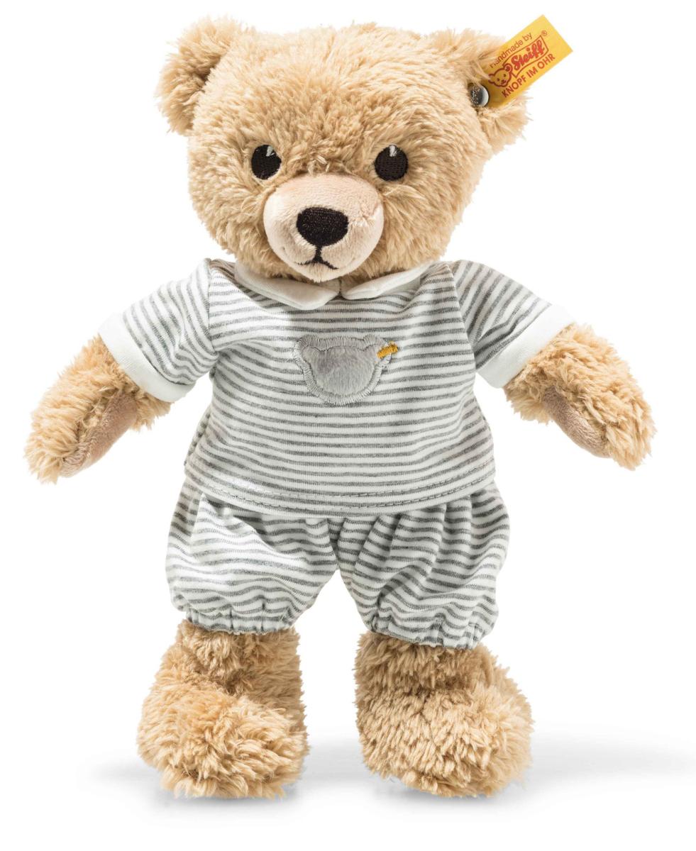 Nalle med grå pyjamas, sleep well, 25cm, Steiff nalle säljs på Nalleriet.se