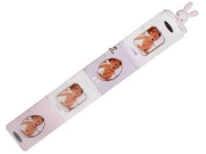Dacapo Silver Väggtavla (måttband) Mjukisdjur Kanin, rosa