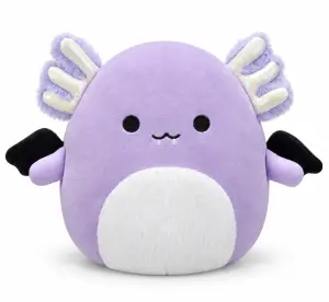 Squishmallows Halloween Monica lila axolotl med fladdermusvingar 19 cm