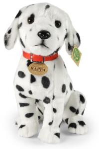 Dalmatiner, sittande, fr&aring;n Rappa Toys s&auml;ljs p&aring; Nalleriet.se