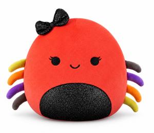 Squishmallows Halloween Aranya r&ouml;d spindel med f&auml;rgglada ben 19 cm