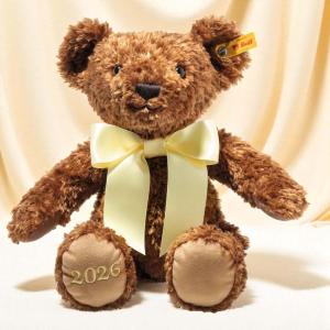 Cosy Year Bear 2026, 34cm, Steiff säljs på Nalleriet.se