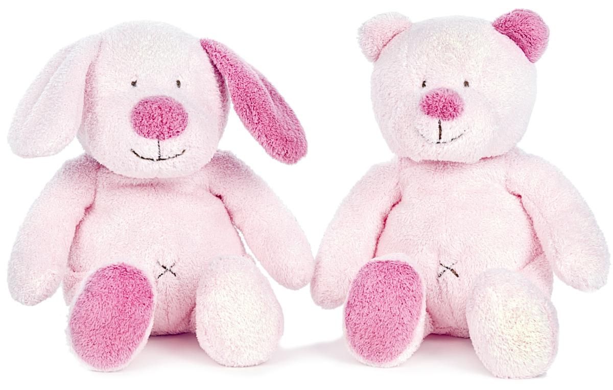 Teddy Baby nalle / hund, rosa, 22cm - Teddykompaniet