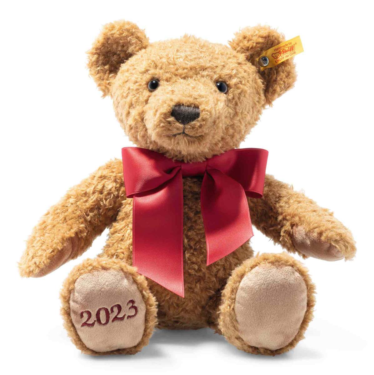 Cosy Year Bear 2023, 34cm, Steiff säljs på Nalleriet.se