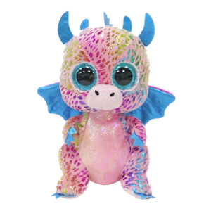 Beanie Boos Flint rosa drake TY Gosedjur | Nalleriet.se