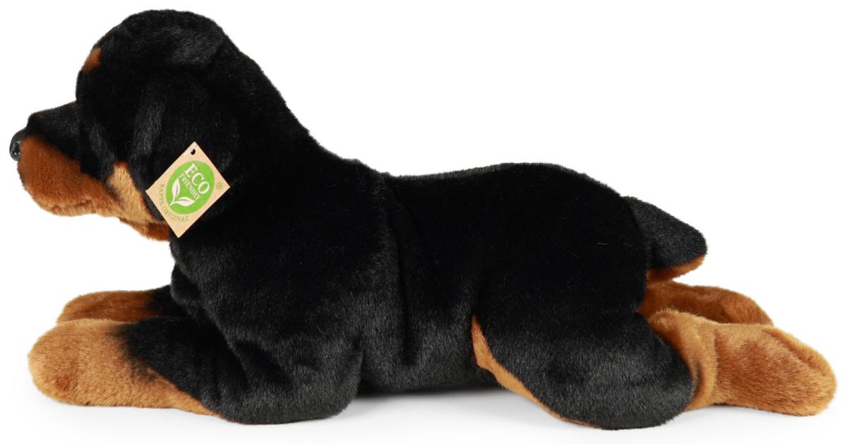 Rottweiler (liggande) från Rappa Toys säljs på Nalleriet.se