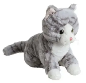 Mollis Gr&aring;spr&auml;cklig Katt, 20 cm - Molli Toys | Nalleriet.se
