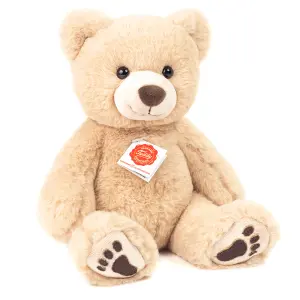 Teddybjörn med broderade tassar, 31cm, beige, säljs på Nalleriet.se