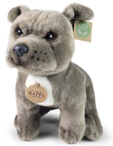 Staffordshire Bull Terrier (grå) från Rappa Toys säljs på Nalleriet.se