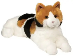 Huskatt, calico (trefärgad), 40cm från Douglas Mjukisdjur säljs på Nalleriet.se