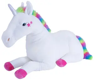 Jumbo Enhörning Rainbow, 76cm, från Wild Republic