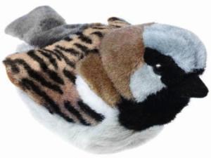 Gråsparv med fågelläte, 14cm från Wild Republic