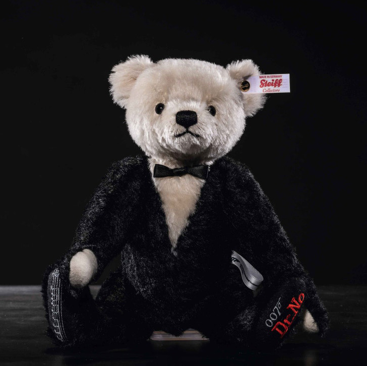 Teddybjörn James Bond, 30cm, Steiff säljs på Nalleriet.se