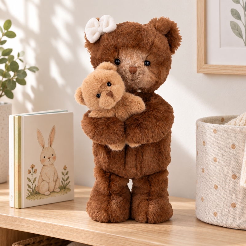 Teddybjörn Mama & teddy, 30cm från Bukowski Design