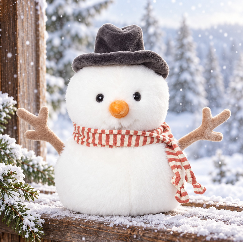 Jack the snowman, 25cm, från Bukowski Design säljs på Nalleriet.se