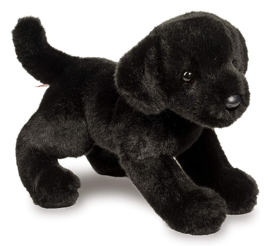 Svart Labrador mjukisdjur säljs på Nalleriet.se