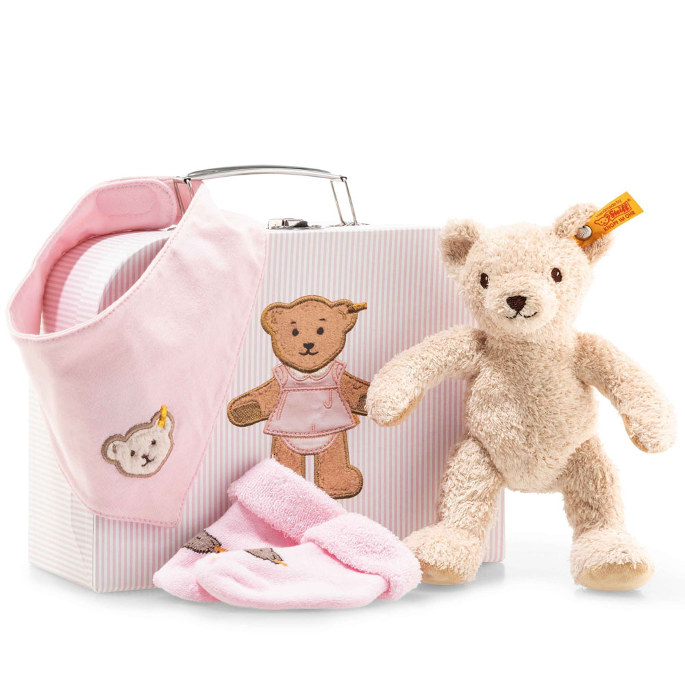 Presentset Steiff, rosa frn Steiff sljs p Nalleriet.se