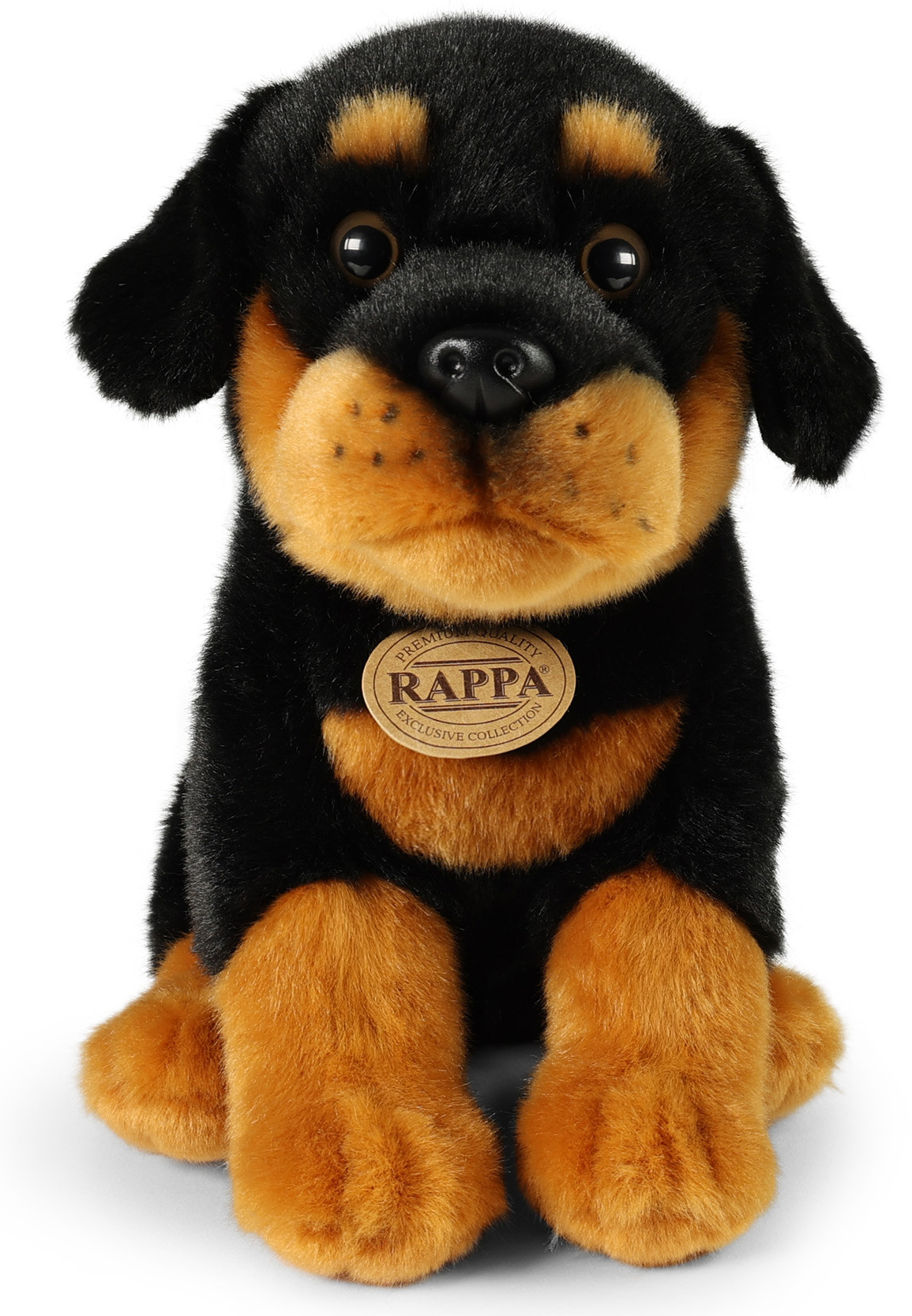 Rottweiler från Rappa Toys säljs på Nalleriet.se