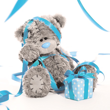 3D-Kort, Nalle slår in paket - Me To You