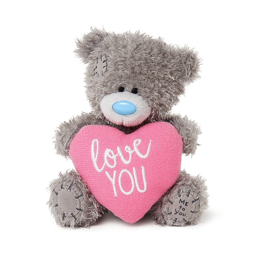 Nalle 10cm med rosa hjärta Love You, Me to you (Miranda nalle) säljs på Nalleriet.se