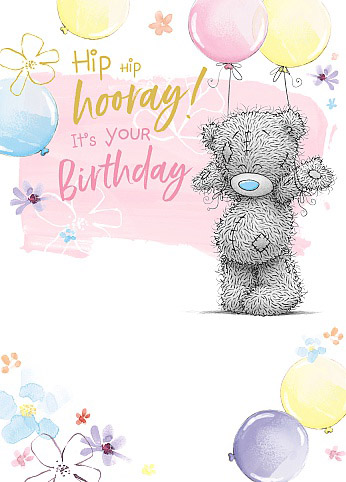 Kort, Hip hip hooray (Birthday) - Me To You