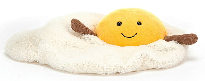 Amuseable Fried Egg (Stekt gg) frn Jellycat