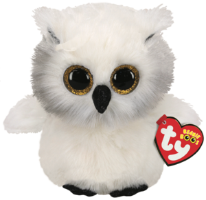 Beanie Boos Austin (Vit uggla) TY Gosedjur | Nalleriet.se