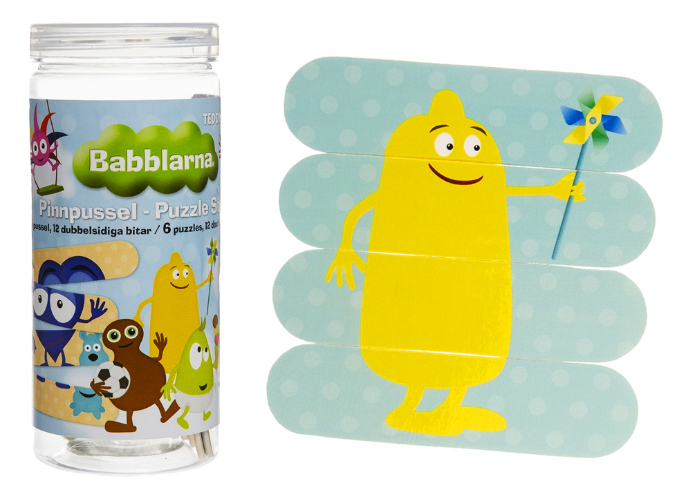 Babblarna Pinnpussel från Teddykompaniet säljs på Nalleriet.se